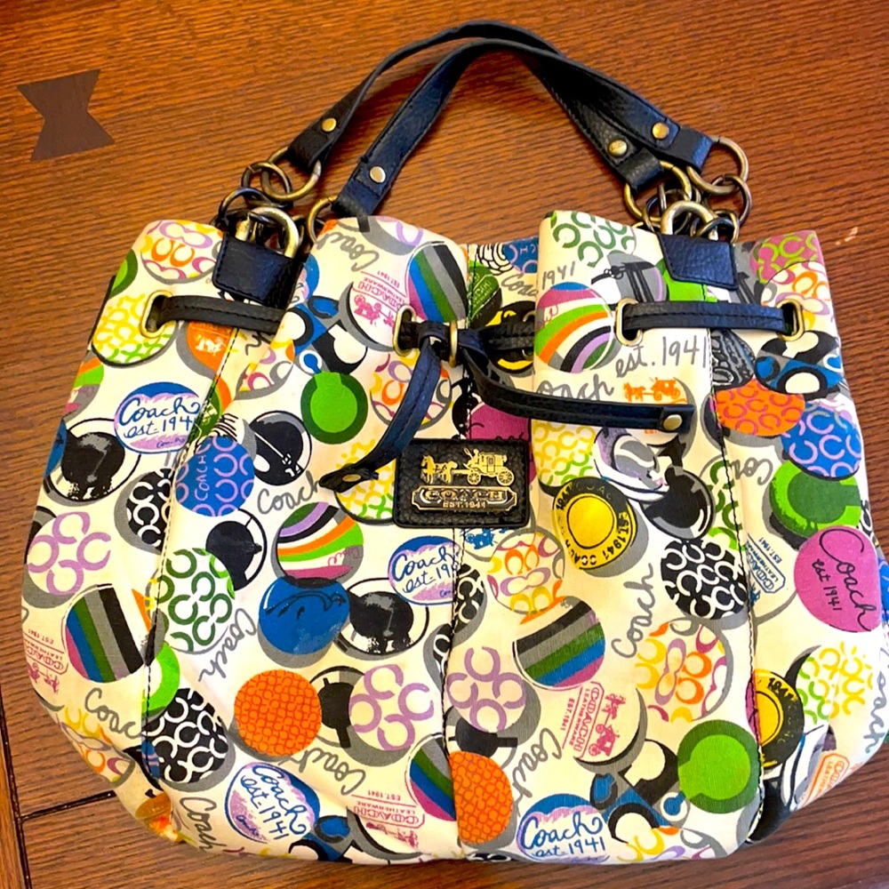 Colorful Coach purse
